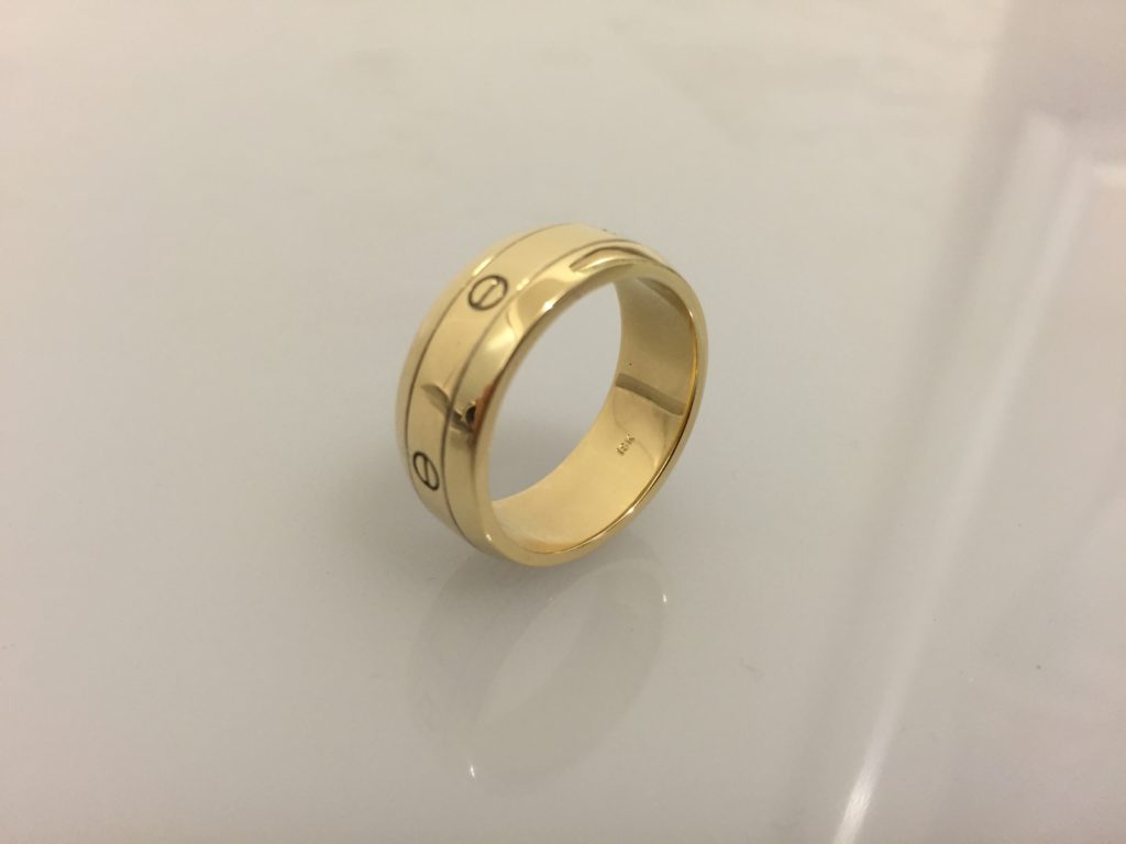 custom gold ring design and fabrication